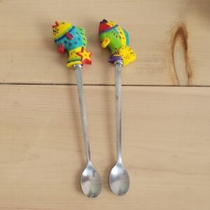 Colorful Fish Design Iced Tea Spoons -2